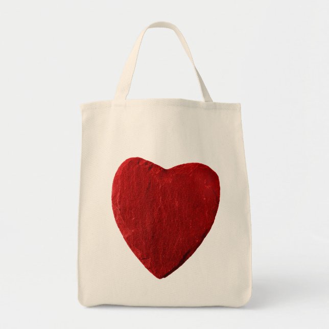 Bolso De Tela Einkaufstasche mit rotem Herz (Frente)
