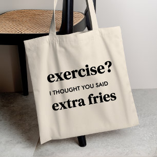 Bolso De Tela ¿Ejercicio? Pensé Que Habías Dicho Bares Extra
