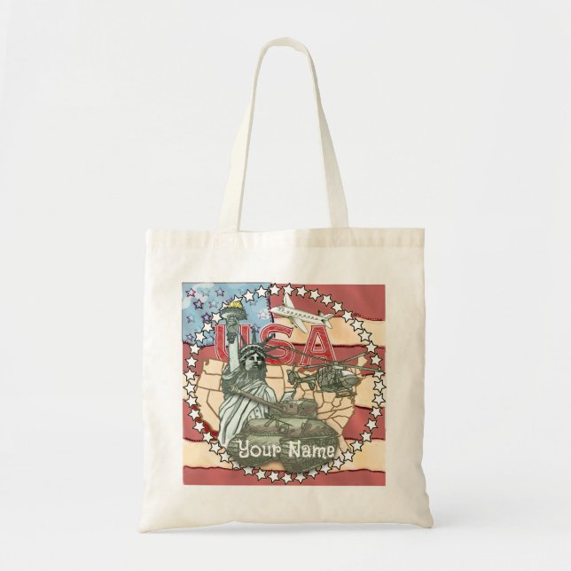 Bolso De Tela Ejército de Estados Unidos (Frente)