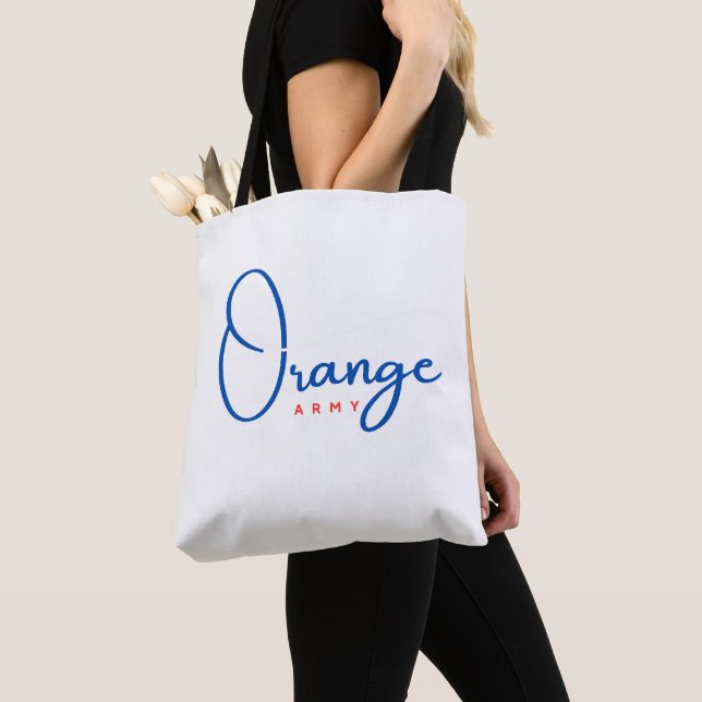 Bolso De Tela Ejército Naranja (Detalle)
