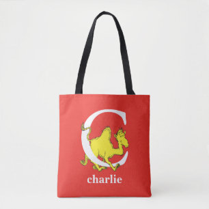 Bolso De Tela El ABC de Dr. Seuss: Letra C - Blanco   Agrega tu 