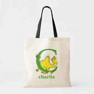 Bolso De Tela El ABC de Dr. Seuss: Letra C - Verde Agrega tu n