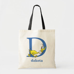 Bolso De Tela El ABC de Dr. Seuss: Letra D - Azul   Agrega tu no