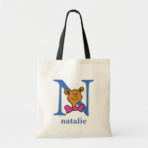Bolso De Tela El ABC de Dr. Seuss: Letra N - Azul   Agrega tu no