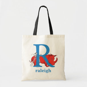 Bolso De Tela El ABC de Dr. Seuss: Letra R - Azul   Agrega tu no