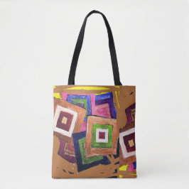 Bolso De Tela EL ABSTRACTO en un TOTE