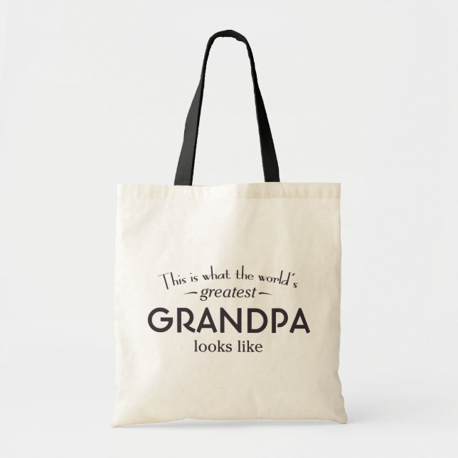 Bolso De Tela El abuelo más grande del mundo (Frente)