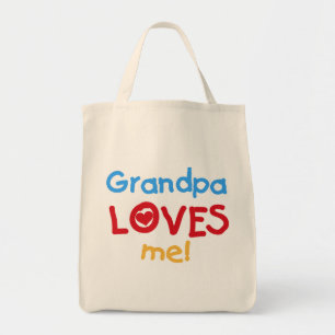 Bolso De Tela El abuelo me ama camisetas y regalos