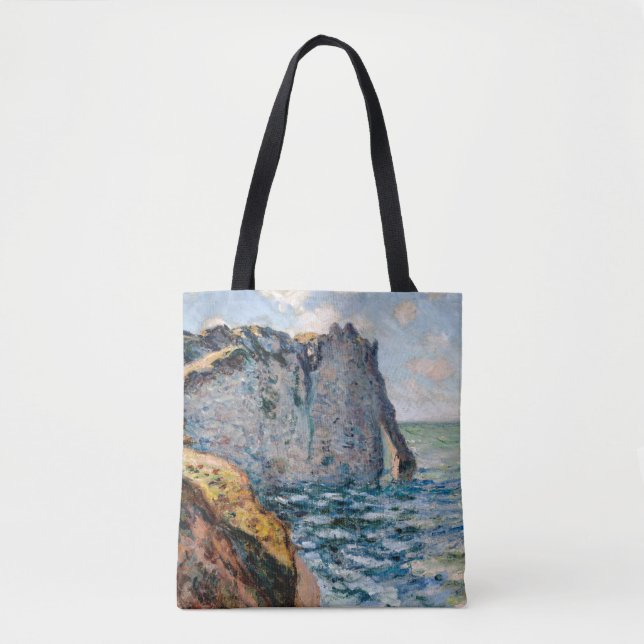 Bolso De Tela El acantilado de Aval, Monet (Anverso)