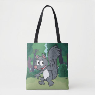 Bolso De Tela El agitar gris de la ardilla de Rick el   del