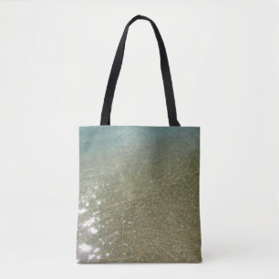 Bolso De Tela El agua en la playa resumen la fotografía de la na