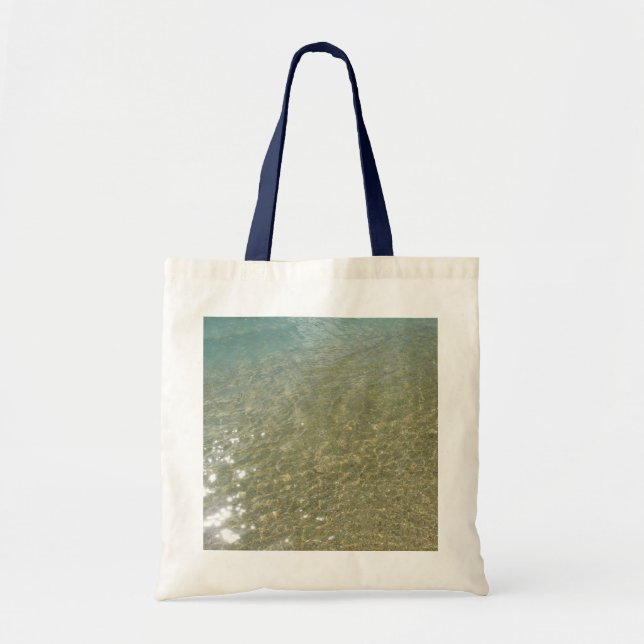 Bolso De Tela El agua en la playa resumen la fotografía de la na (Frente)