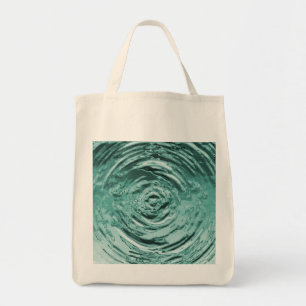 Bolso De Tela El agua riega Verde azulado