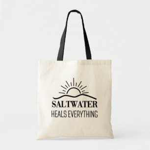 Bolso De Tela El agua salada cura todo