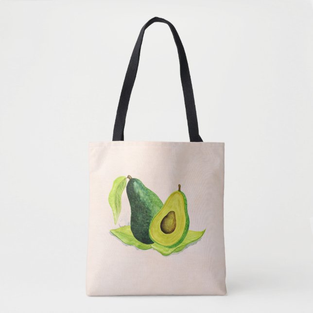 Bolso De Tela El aguacate verde sigue siendo la fruta de la vida (Anverso)