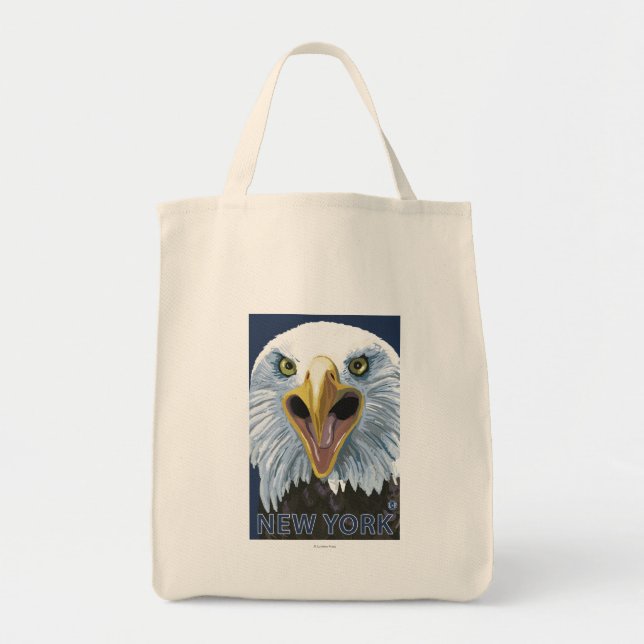 Bolso De Tela El águila de Nueva York se acerca (Frente)