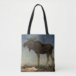 Bolso De Tela “El alce encuentra a la princesa dormida” de John 