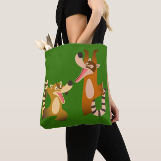 Bolso De Tela El alegre Personalizado Coatimundis