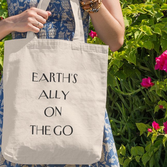 Bolso De Tela El aliado de la Tierra en la vida ecológica sosten (Shop now  and join the movement for a greener world)