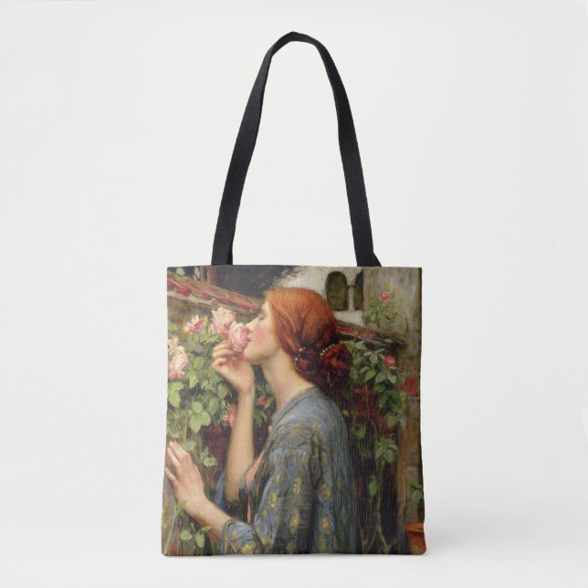 Bolso De Tela El alma del Rosa por John Waterhouse (Anverso)