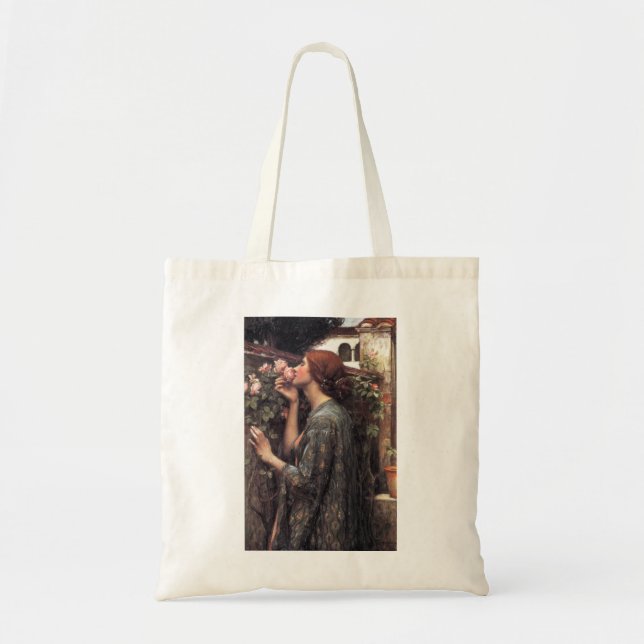 Bolso De Tela El alma del Rosa (por John William Waterhouse) (Frente)