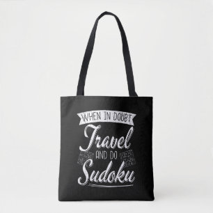 Bolso De Tela El amante del rompecabezas del Sudoku Viajero del 