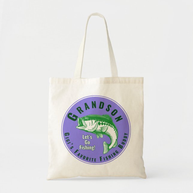 Bolso De Tela El amigo pescador favorito de Mimi (Frente)