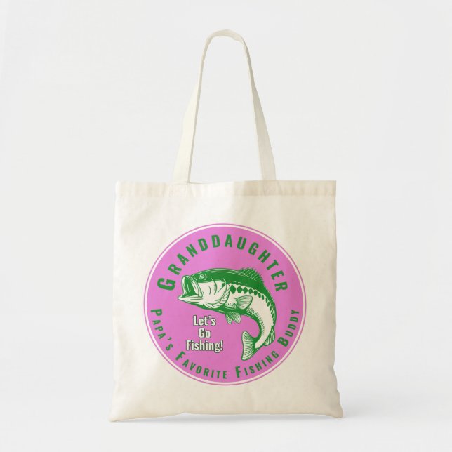 Bolso De Tela El amigo pescador favorito de papá (Frente)