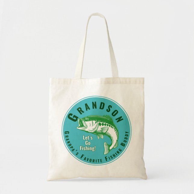 Bolso De Tela El amigo pesquero favorito del abuelo (Frente)