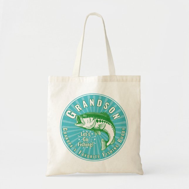 Bolso De Tela El amigo pesquero favorito del abuelo (Frente)