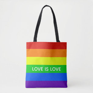 Bolso De Tela El amor arcoiris es amor