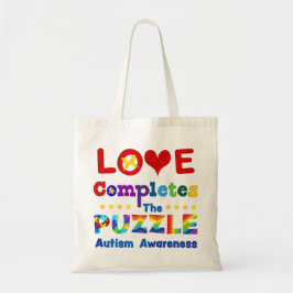 Bolso De Tela El amor completa el rompecabezas