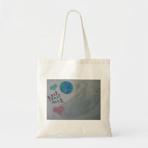 Bolso De Tela El amor cura todo el tote