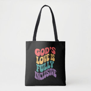Bolso De Tela El amor de Dios es totalmente inclusivo Cristiano 