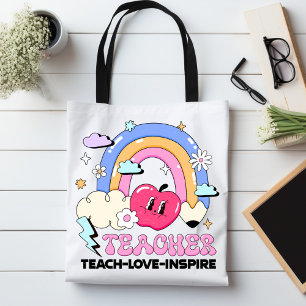 Bolso De Tela El amor de la enseñanza inspira a la apreciación d
