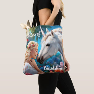 Bolso De Tela El amor de una princesa por su unicornio