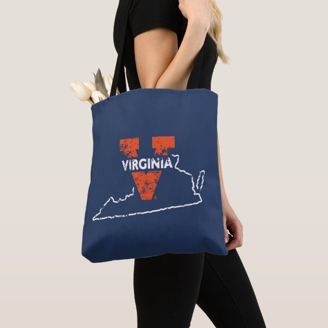 Bolso De Tela El amor del estado de Virginia (Detalle)