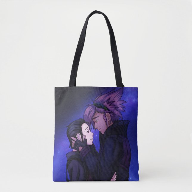 Bolso De Tela El amor en el espacio (Anverso)