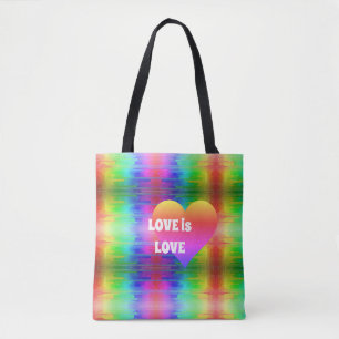 Bolso De Tela El amor es amor colorido