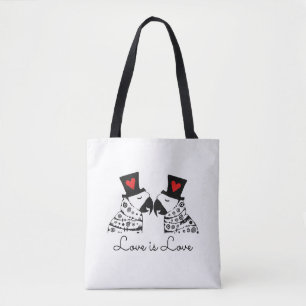 Bolso De Tela El amor es amor los loros gay