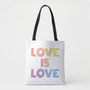 Bolso De Tela El amor es amor  Tiras modernas