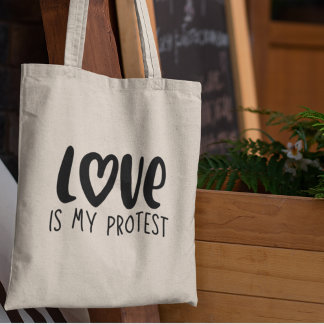 Bolso De Tela El amor es mi protesta Unidad de justicia social A