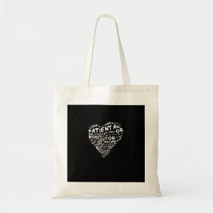 Bolso De Tela El amor es paciente Corintios Corazón blanco estil