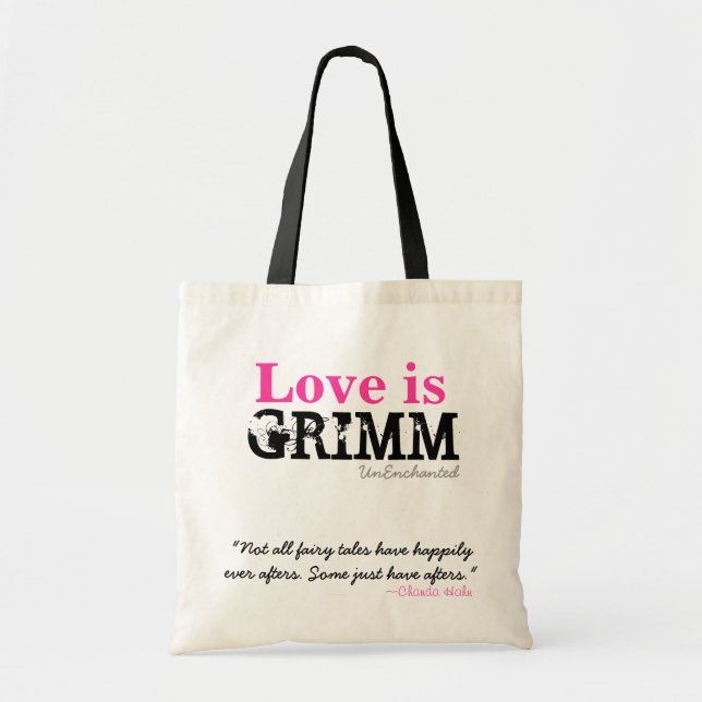 Bolso De Tela El amor es tote de Grimm + Cita (Frente)