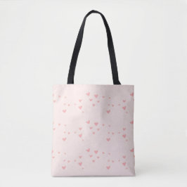 Bolso De Tela El amor está en el aire de los corazones rosados