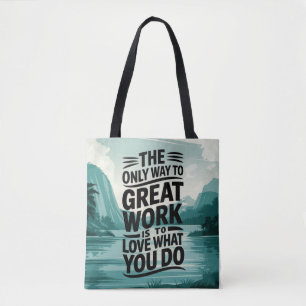 Bolso De Tela El amor está en el trabajo