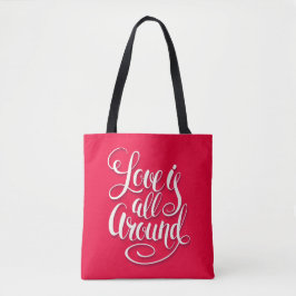 Bolso De Tela El Amor Está Todo En Torno A Las Letras De Guión R