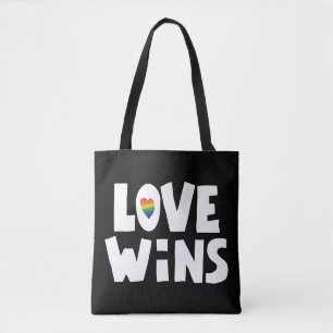 Bolso De Tela El amor gana