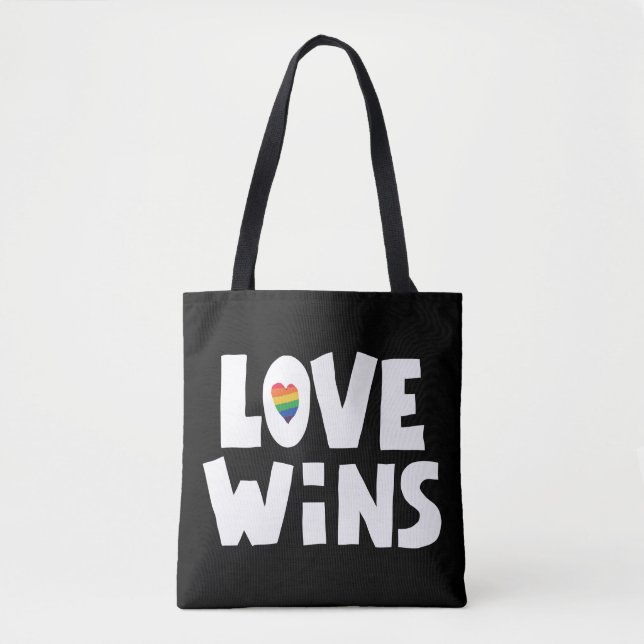 Bolso De Tela El amor gana (Anverso)