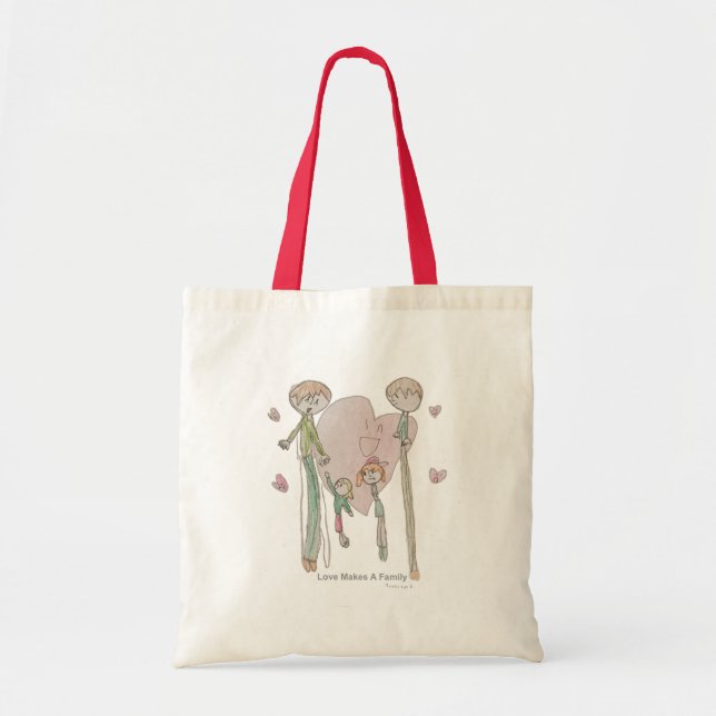 Bolso De Tela El amor hace a una familia de Annika--Tote (Frente)